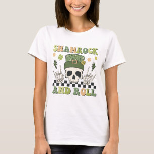 Shamrock and Roll - Skeleton Clover T-Shirt