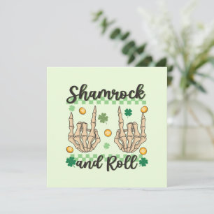 Shamrock and Roll - Skeleton Hand