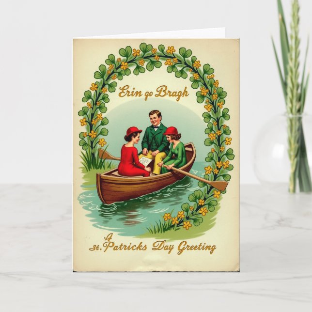 Shamrock Arch St Patricks Card (Front)