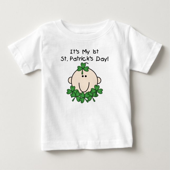 Shamrock Baby 1st St. Patrick's Day T-shirt (Front)