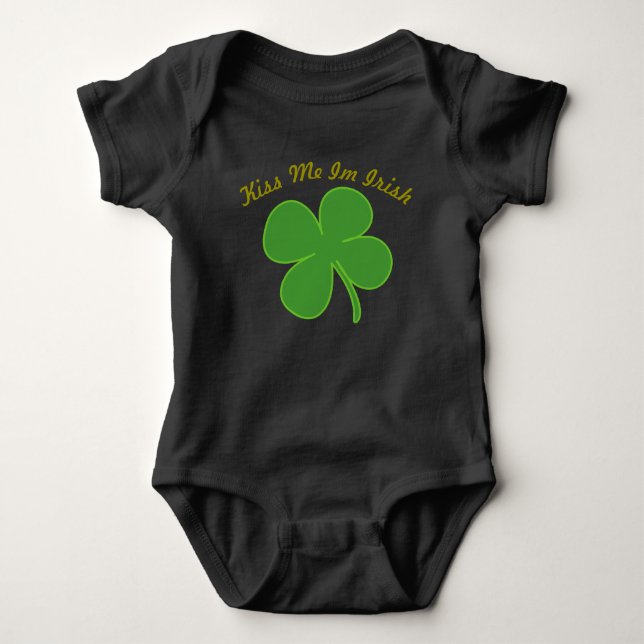 Shamrock Baby outfit Bodysuit (Front)