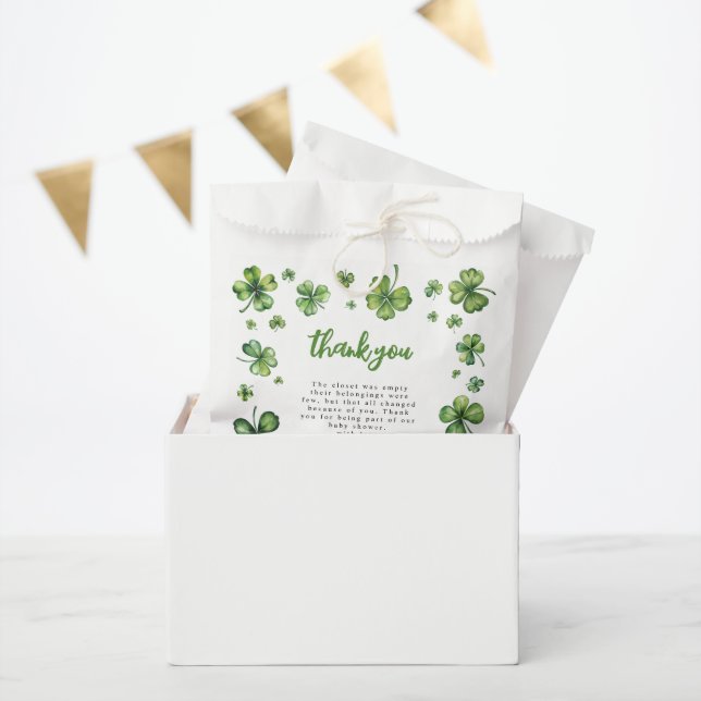Shamrock | Baby Shower Thank You Favour Bags (Party)