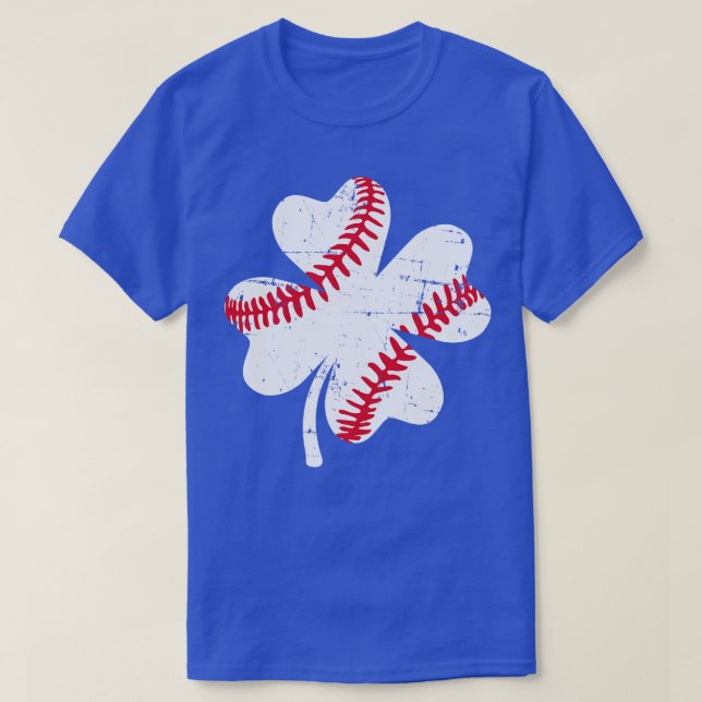 Shamrock Baseball St Patricks day T-Shirt (Design Front)
