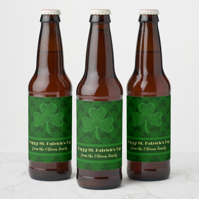 Shamrock Beer Bottle Label (Bottles)