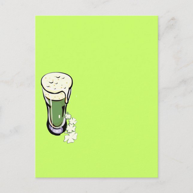 shamrock beer postcard (Front)