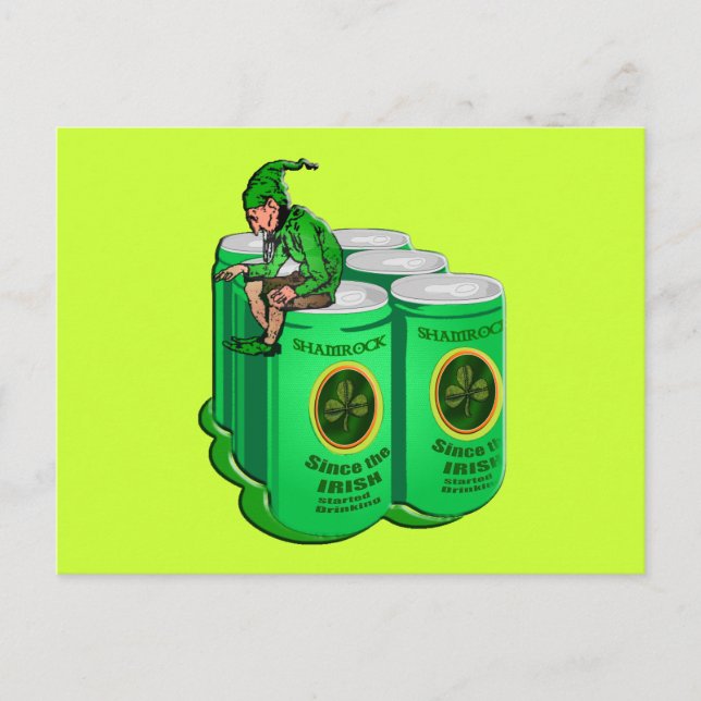 Shamrock Beer Since the Irish Started Drinking Postcard (Front)