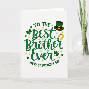 Shamrock Best Brother Ever Card