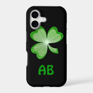 Shamrock Black monogram iPhone 5 case