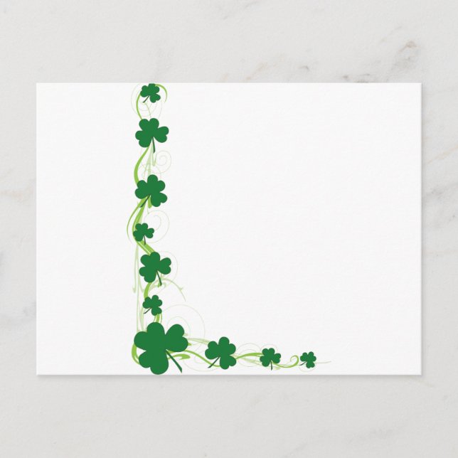 Shamrock Border Postcard (Front)