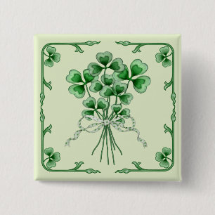 Shamrock Bouquet 2 15 Cm Square Badge