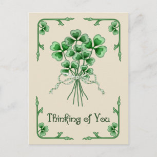 Shamrock Bouquet Postcard