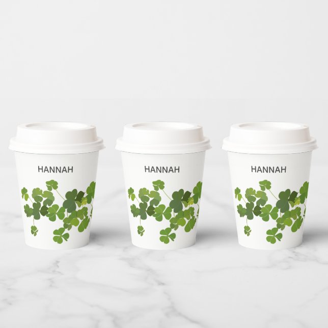 Shamrock bouquet, st patrick's day    paper cups (Multi)