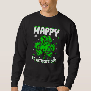 Shamrock Boxer Dog St Patrick S Day Irish Costume Sweatshirt