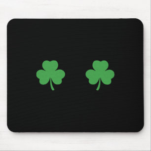 Shamrock Breast Irish S Breasties St Patricks Day Mouse Mat