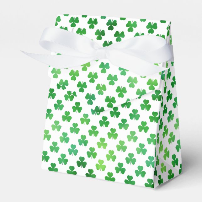 Shamrock Bright Green - Classic Favour Box (Front Side)