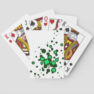 shamrock bubbles playing cards