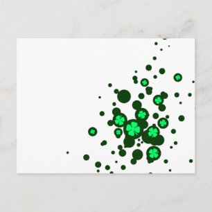 shamrock bubbles postcard