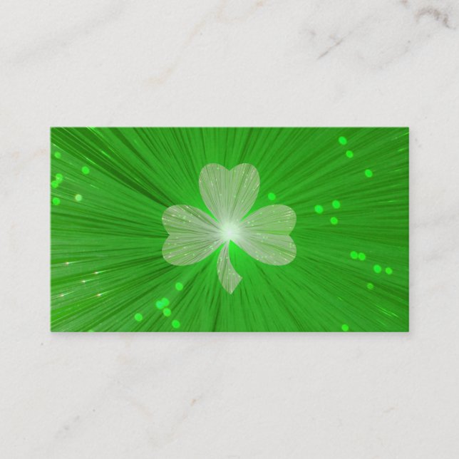 Shamrock business card template (Front)