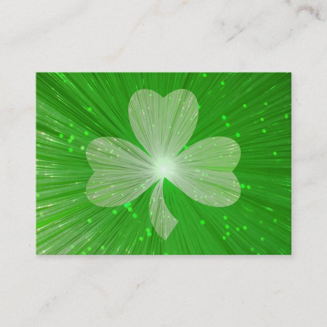 Shamrock business card template chubby (Front)