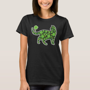 Shamrock C Cat St Patricks Day For Feline Whispere T-Shirt