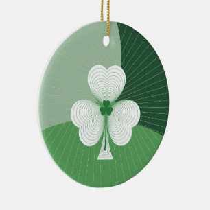 Shamrock Cascade Ceramic Tree Decoration