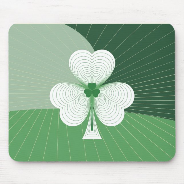 Shamrock Cascade Mouse Mat (Front)