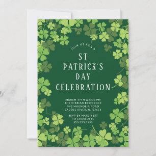 Shamrock Celebration St. Patrick's Day Invitation