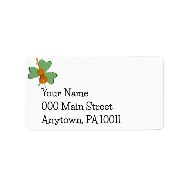Shamrock Cello Label (Front)