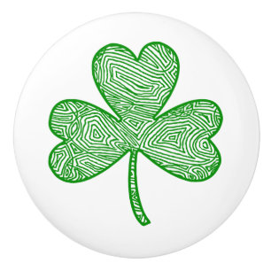 Shamrock Ceramic Knob