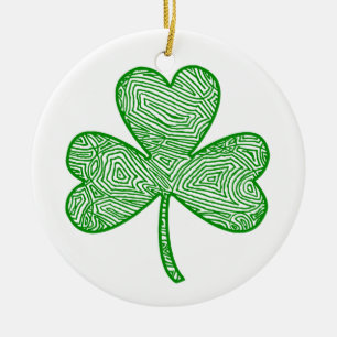 Shamrock Ceramic Tree Decoration