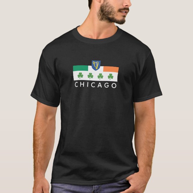 Shamrock Chicago Flag T-Shirt (Front)