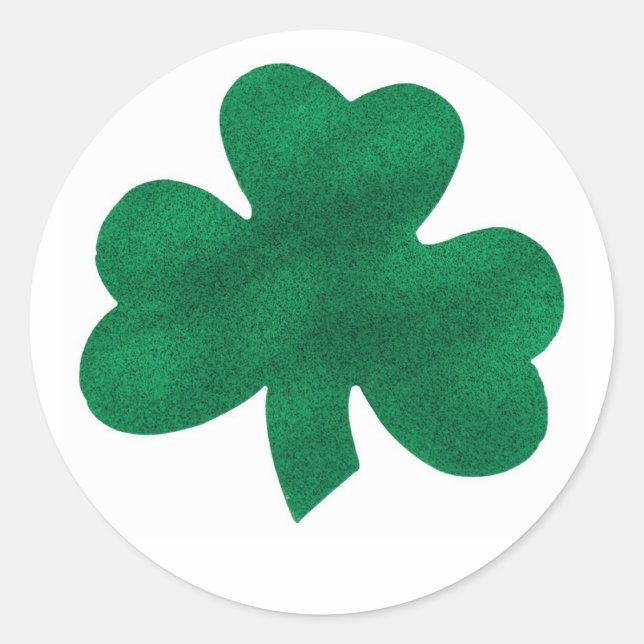 Shamrock Classic Round Sticker (Front)
