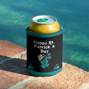 Shamrock Clover Irish Happy St. Patrick`s Day Can Cooler