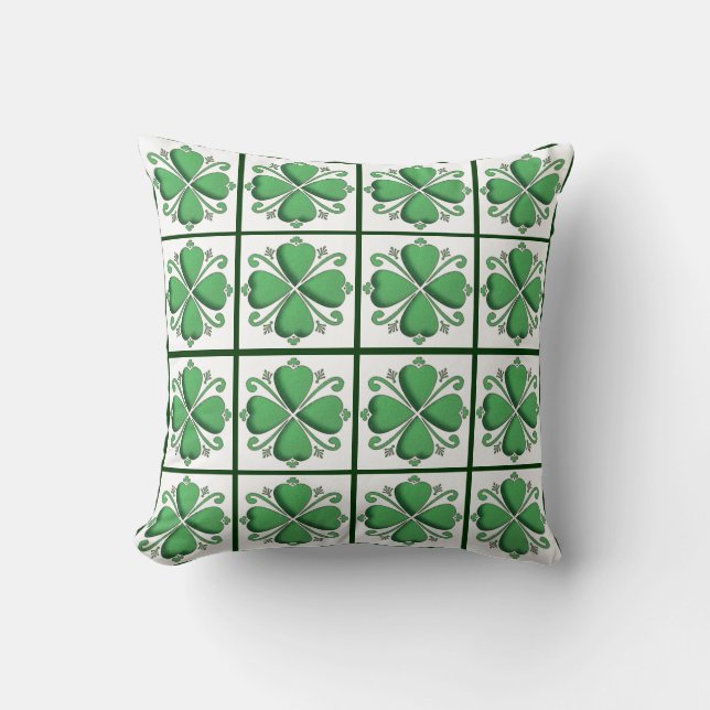 Shamrock/Clover Pillow (Front)