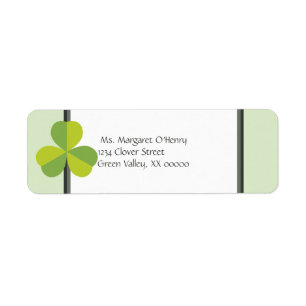 Shamrock Clover Two Toned Green Personalised
