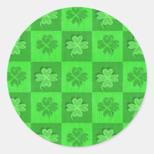 Shamrock Clovers Classic Round Sticker