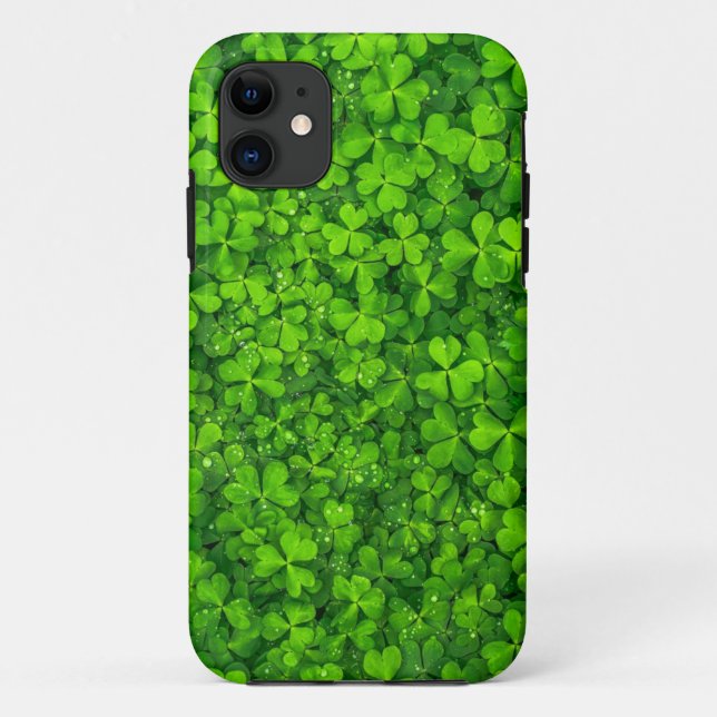 Shamrock Clovers Green Irish Symbol Ireland Case-Mate iPhone Case (Back)