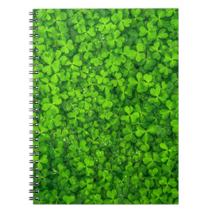 Shamrock Clovers Green Irish Symbol Ireland Notebook