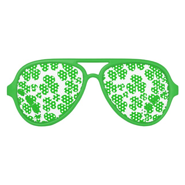 Shamrock Cluster Aviator Sunglasses (Front)