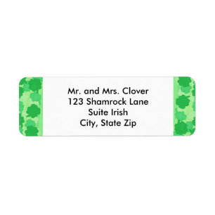 Shamrock Collage Custom Address Labels