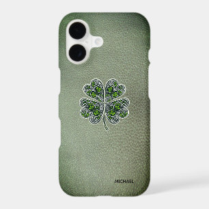 Shamrock Colover  St.Patrick`s Day Green Leather 