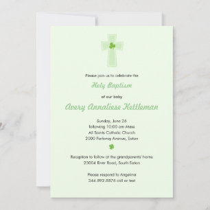 Shamrock Cross Invitation