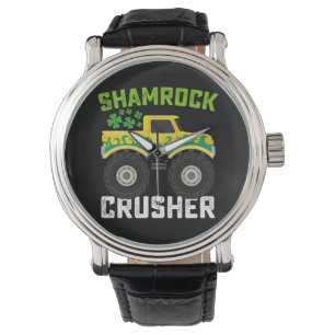 Shamrock Crusher Monster Truck St Patrick's Day Watch