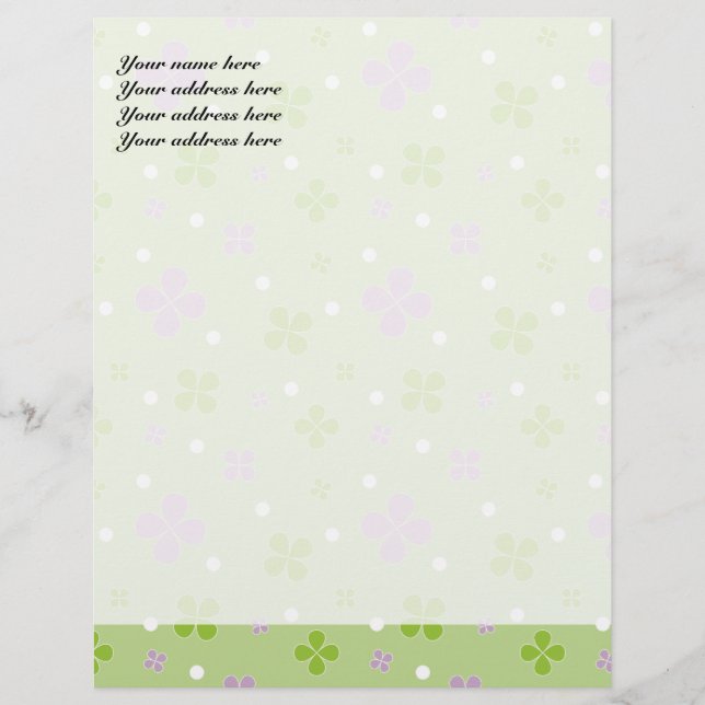 Shamrock Custom Letterhead (Front)
