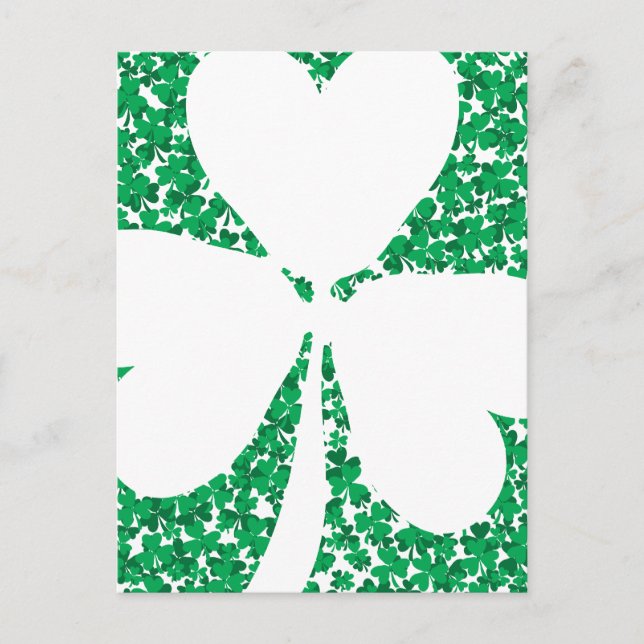 Shamrock Cutout Postcard (Front)