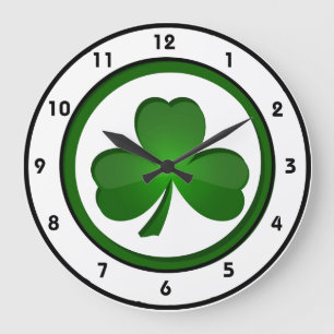 Shamrock Design Clock
