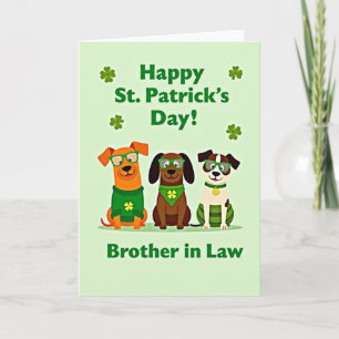 Shamrock Dog Pattern Card