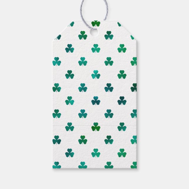 Shamrock Emerald Green - Micro Gift Tags (Front)