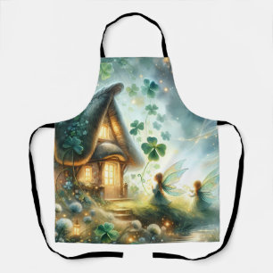 Shamrock Fairy Cottage Glow Apron