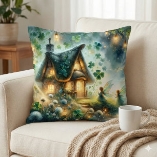 Shamrock Fairy Cottage Glow Cushion